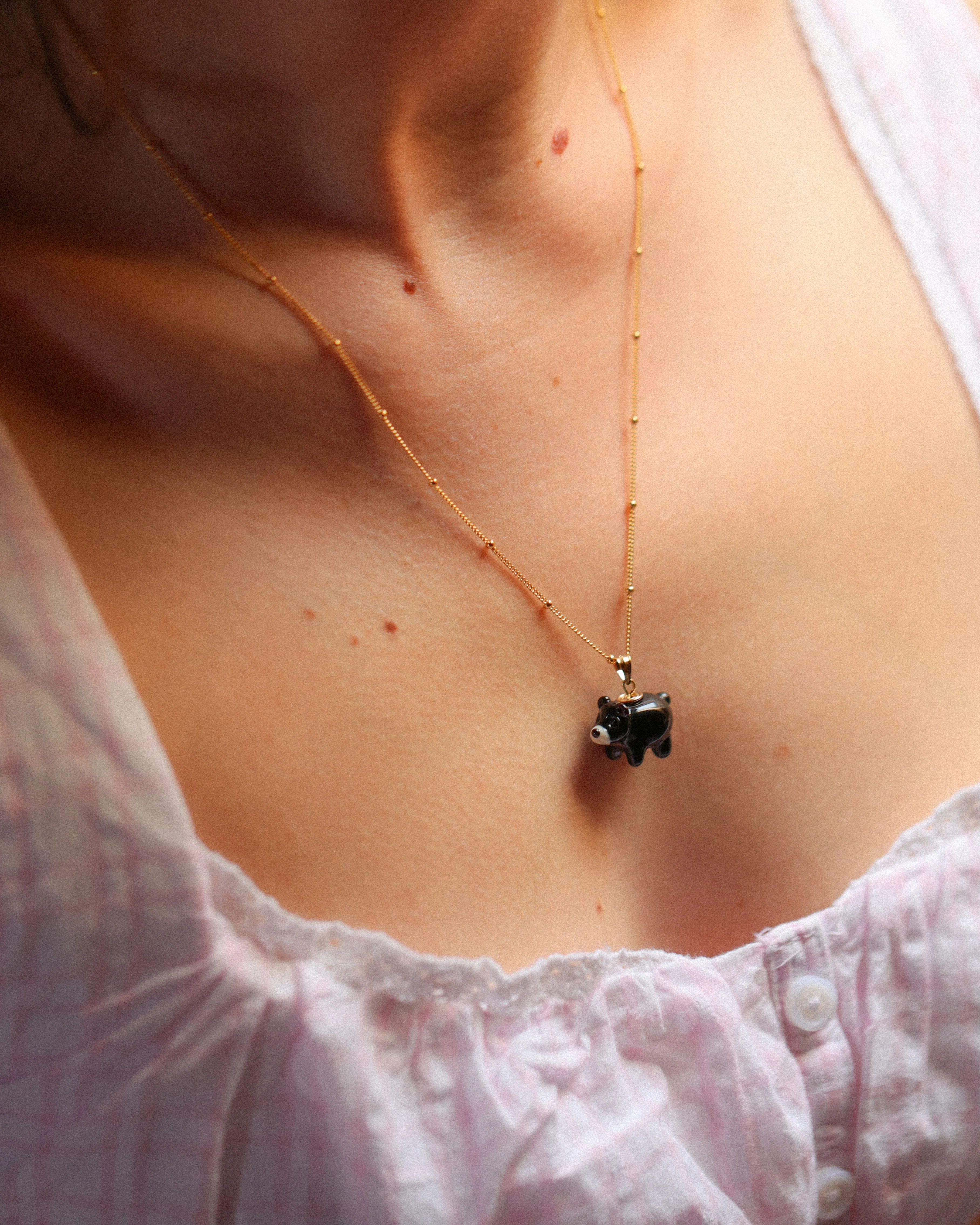 Black Bear Charm Necklace - Image 2