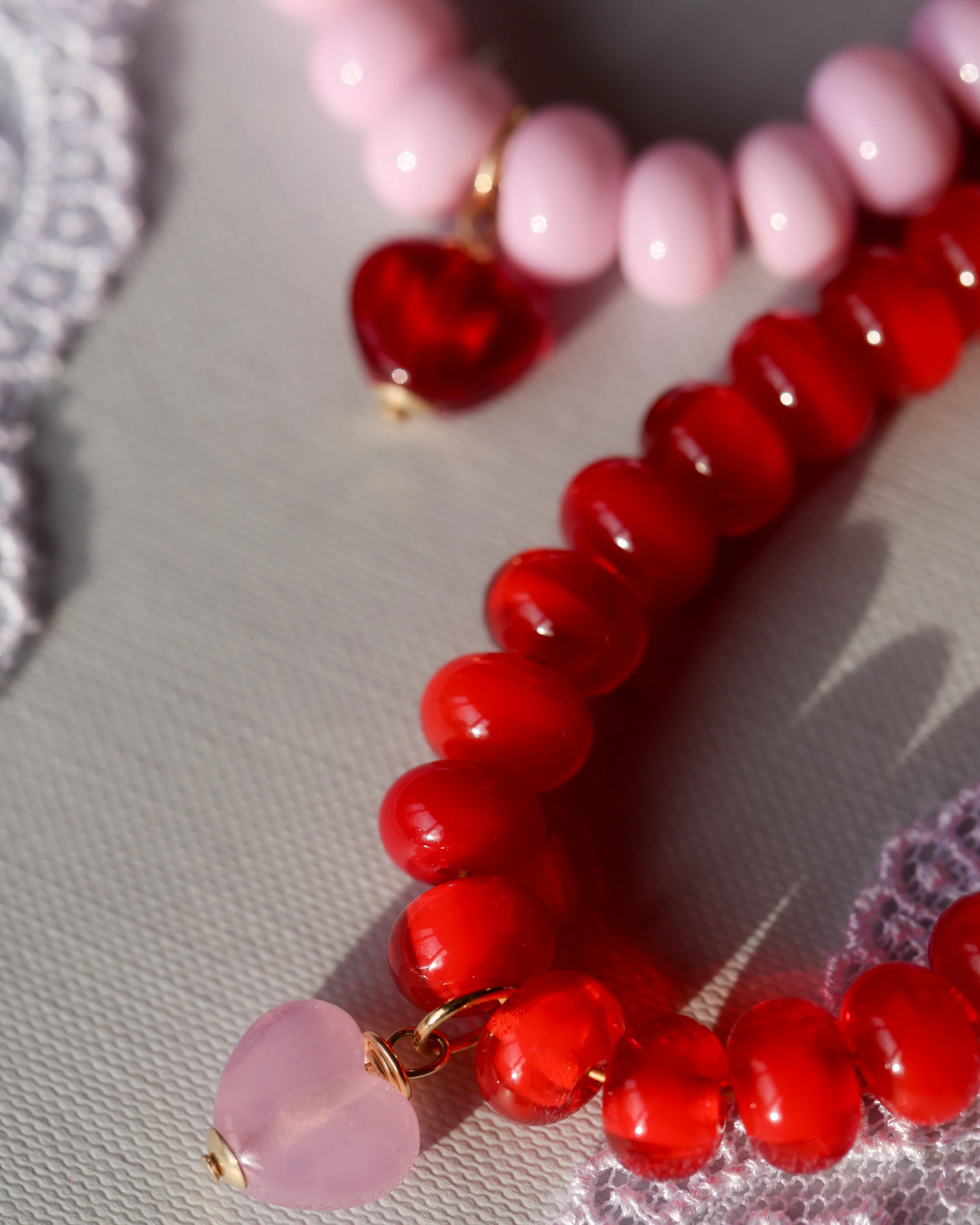 Forever & Always Necklace- Pink - Image 4