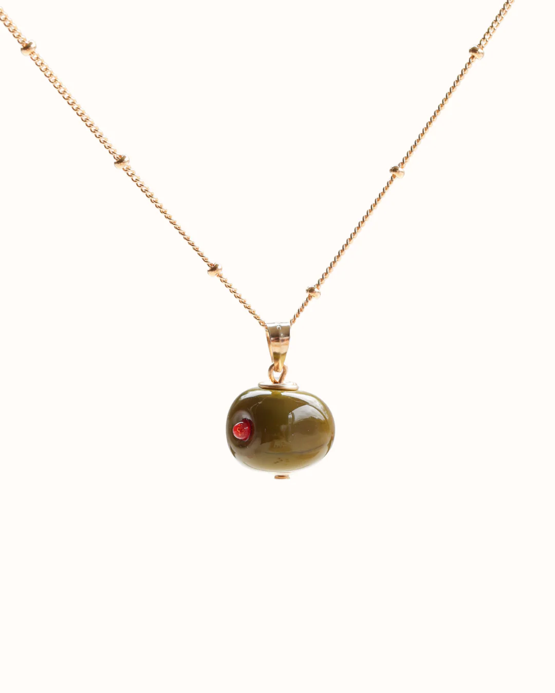 Olive Charm Necklace