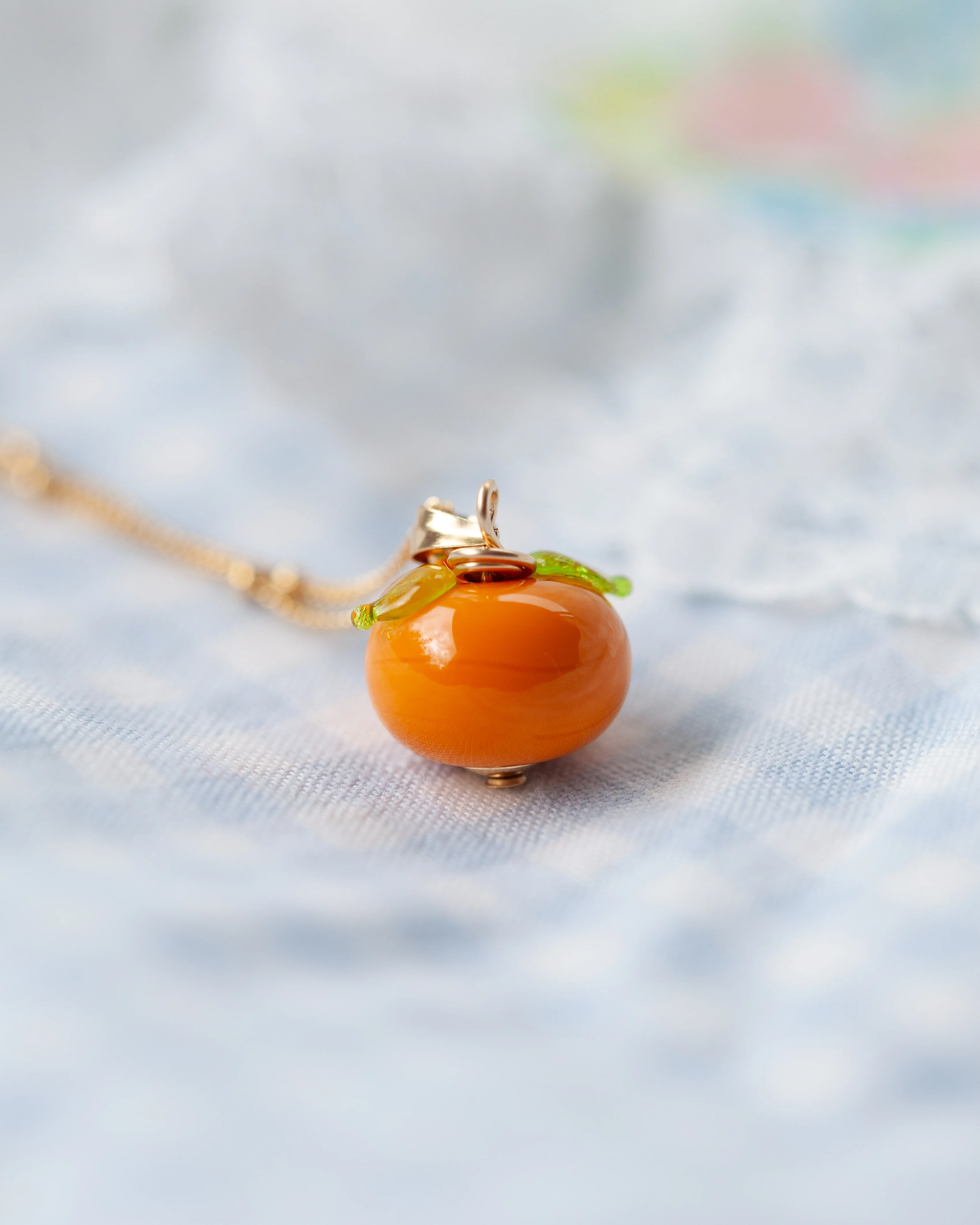 Orange Charm Necklace - Image 2