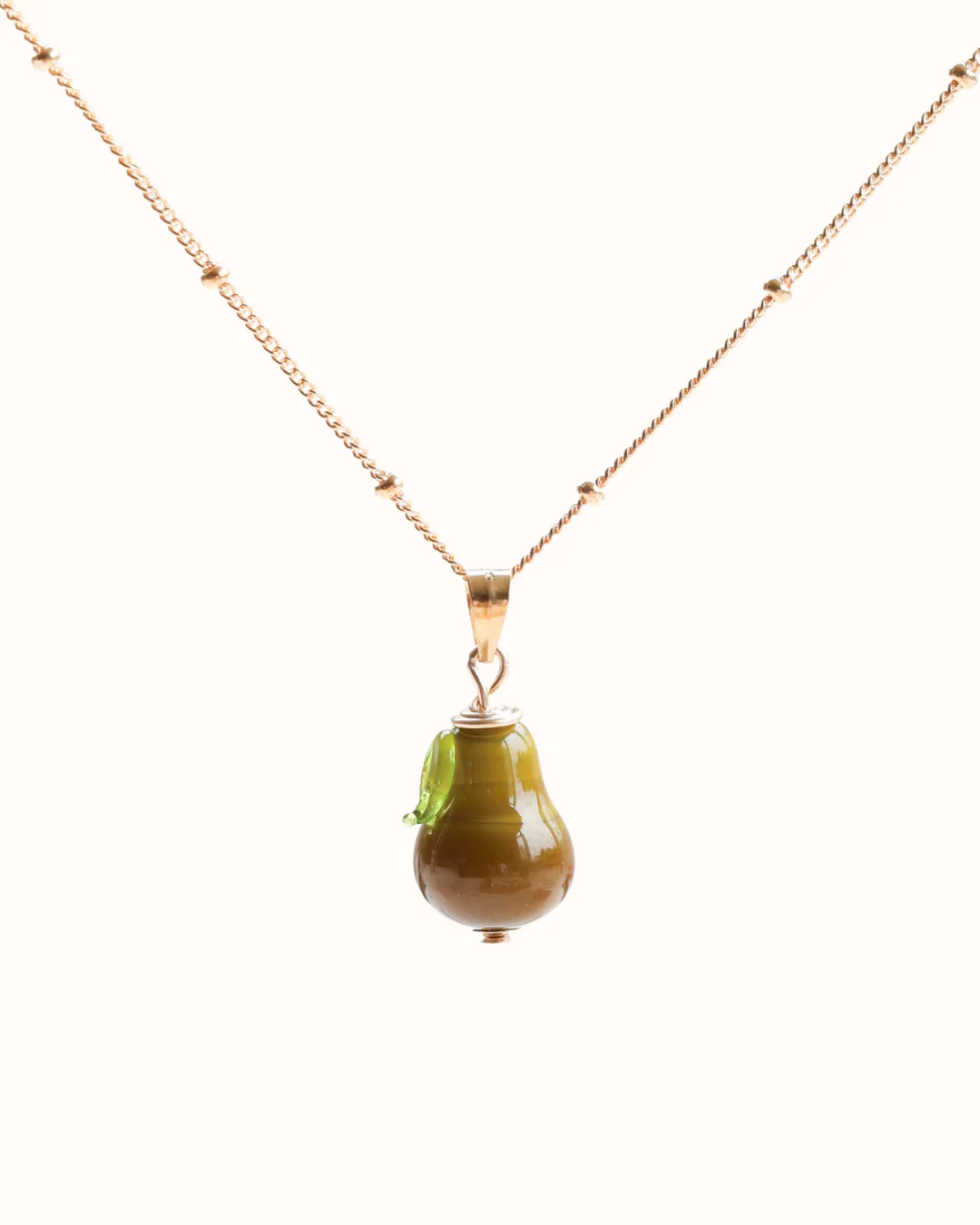 Pear Charm Necklace